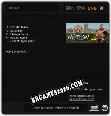 Trainer para Morrow [v1.0.8]