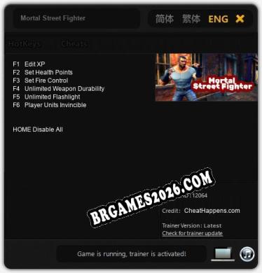 Mortal Street Fighter Trainer - 6 funções [Download Gratuito]