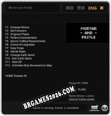Cheats e trainer Mortar and Pestle +12 [Verificado funcionando]
