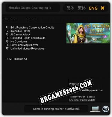 Mosaics Galore. Challenging journey: Cheats, Trainer +7 [CheatHappens.com]