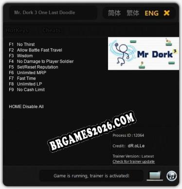 Mr. Dork 3 One Last Doodle Trainer +9 by dR.oLLe [Última versão]