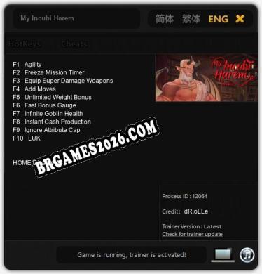 My Incubi Harem - Cheat Trainer +10 [Edição dR.oLLe]