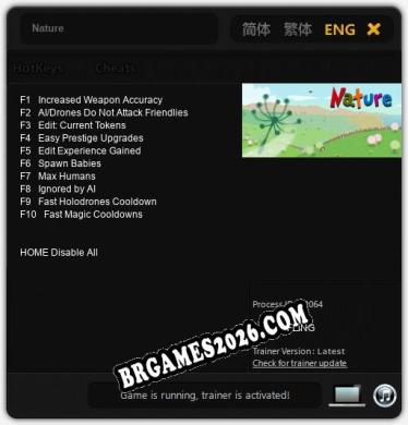 Trainer Nature [PC] - 10 funções ativas