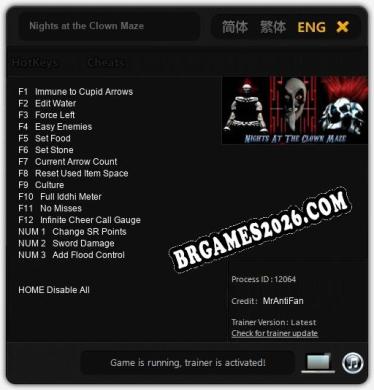 Nights at the Clown Maze Trainer - 15 funções [Download Gratuito]