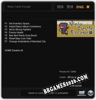 Ninja Castle Escape Trainer - 7 funções [Download Gratuito]
