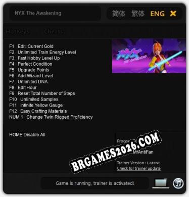 NYX The Awakening: Cheats, Trainer +13 [MrAntiFan]