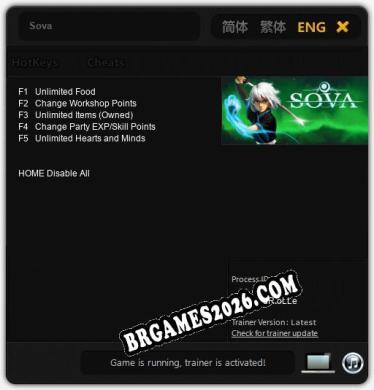 Sova: Cheats, Trainer +5 [dR.oLLe]