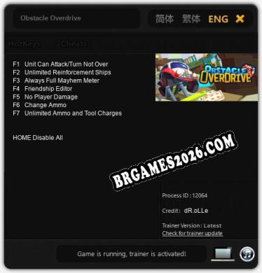 Obstacle Overdrive - Cheat Trainer +7 [Edição dR.oLLe]