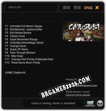 Cheats e trainer OMUSUBI +12 [Verificado funcionando]