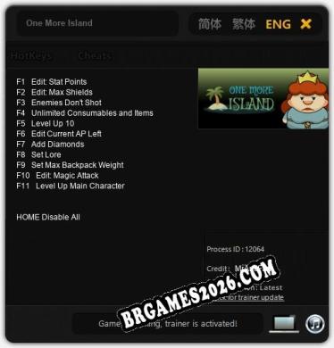One More Island: TRAINER E CHEATS (V1.0.9)