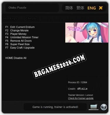 Otaku Puzzle - Cheat Trainer +7 [Edição dR.oLLe]