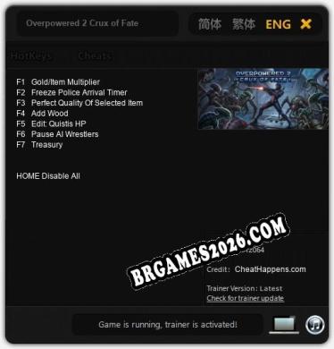 Overpowered 2 Crux of Fate: Cheats, Trainer +7 [CheatHappens.com]