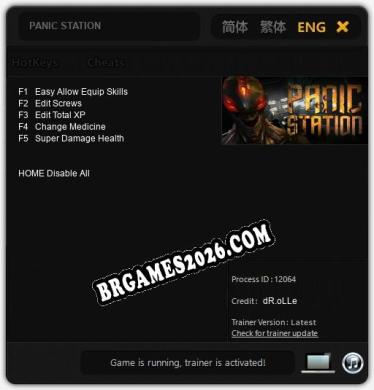 PANIC STATION Trainer +5 by dR.oLLe [Última versão]