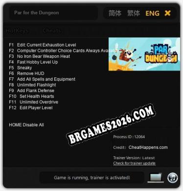 Par for the Dungeon: Trainer Completo (v3.0.80)