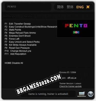 Cheats PENTO - Trainer v2.7 por dR.oLLe