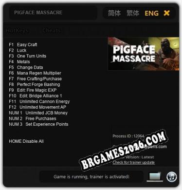 PIGFACE MASSACRE: Cheats, Trainer +15 [CheatHappens.com]