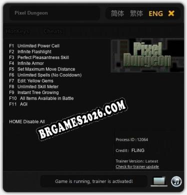 Cheats e trainer Pixel Dungeon +11 [Verificado funcionando]