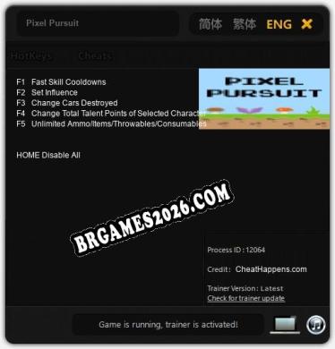 Trainer para Pixel Pursuit [v1.0.7]