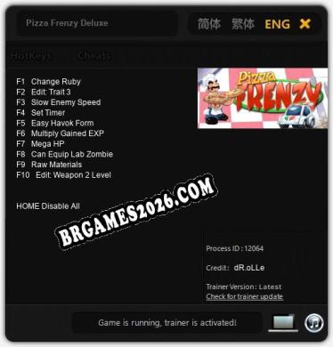 Pizza Frenzy Deluxe: Trainer +10 [v1.3]