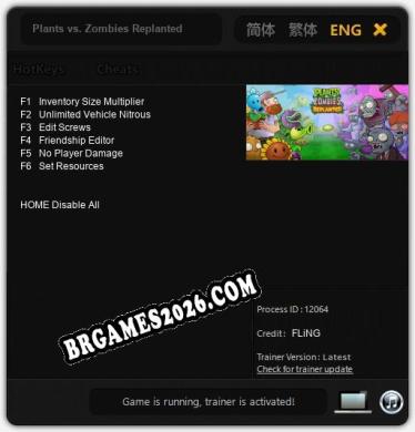 Plants vs. Zombies Replanted: Trainer +6 [v1.9]