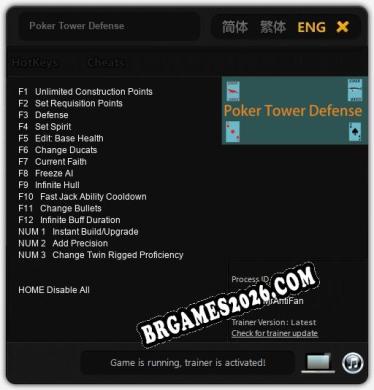 Poker Tower Defense - Cheat Trainer +15 [Edição MrAntiFan]