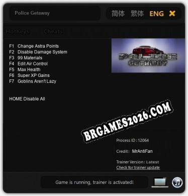 Police Getaway Trainer - 7 funções [Download Gratuito]