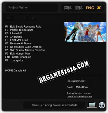 Project Fighter: Cheats, Trainer +11 [MrAntiFan]