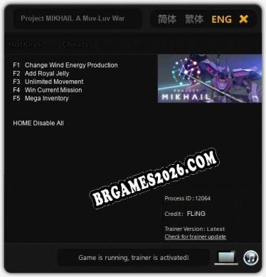 Cheats Project MIKHAIL A Muv-Luv War Story - Trainer v4.1 por FLiNG