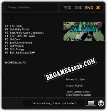 Project SolarBot: Cheats, Trainer +9 [FLiNG]