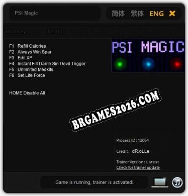 PSI Magic: TRAINER E CHEATS (V1.0.81)