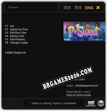 PSweet: Trainer Completo (v1.0.34)