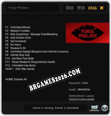 Purge Phalanx: Trainer +13 [v1.2]