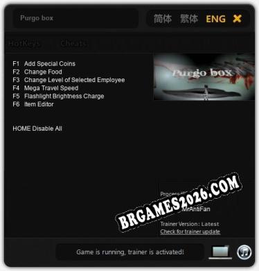 Purgo box Trainer +6 by MrAntiFan [Última versão]