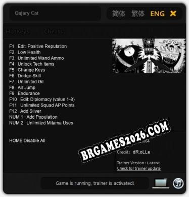 Qajary Cat - Cheat Trainer +14 [Edição dR.oLLe]