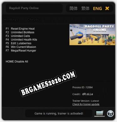 Ragdoll Party Online - Cheat Trainer +7 [Edição dR.oLLe]