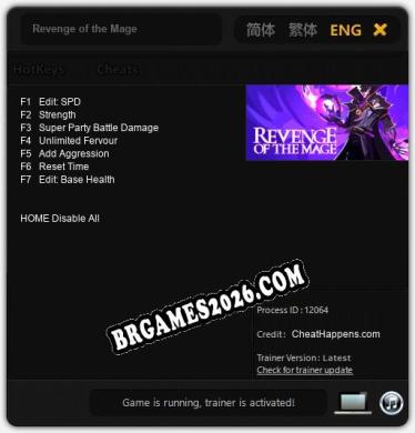 Revenge of the Mage: Trainer Atualizado v1.2 (todos os cheats)