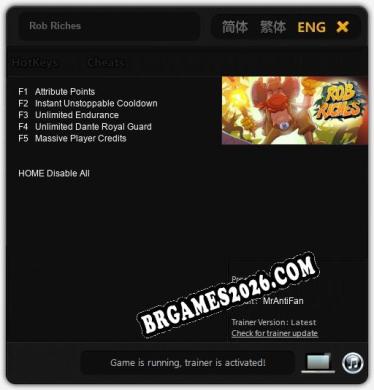Rob Riches Trainer +5 by MrAntiFan [Última versão]