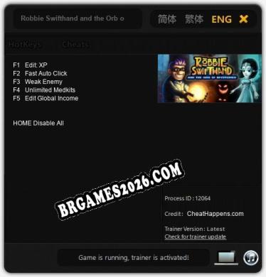 Robbie Swifthand and the Orb of Mysteries Trainer - 5 funções [Download Gratuito]