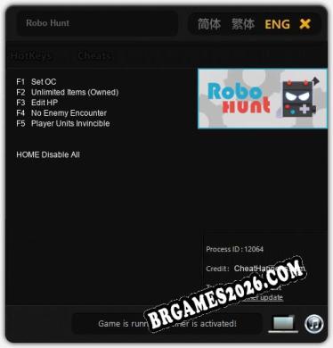 Cheats e trainer Robo Hunt +5 [Verificado funcionando]