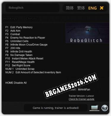 Roboglitch Trainer - 14 funções [Download Gratuito]