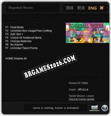 Rogueball Recess: Trainer Completo (v2.0.92)