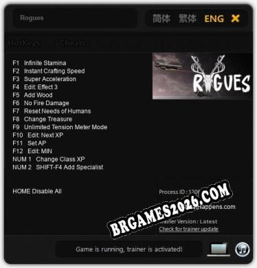 Rogues: Trainer +14 [v1.8]