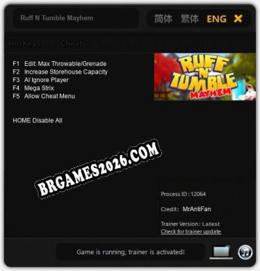 Trainer Ruff N Tumble Mayhem [PC] - 5 funções ativas