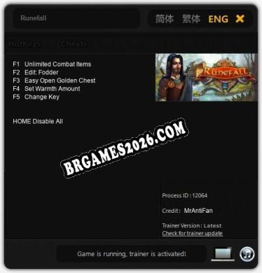 Runefall: Cheats, Trainer +5 [MrAntiFan]