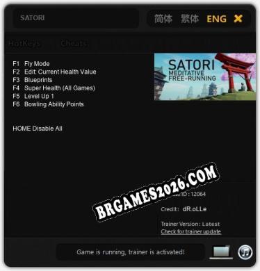 SATORI Trainer +6 by dR.oLLe [Última versão]