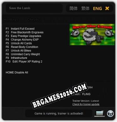 Cheats e trainer Save the Lamb +10 [Verificado funcionando]