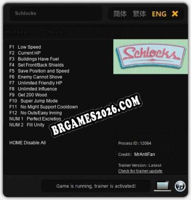 Schlocks: Trainer +14 [v1.8]