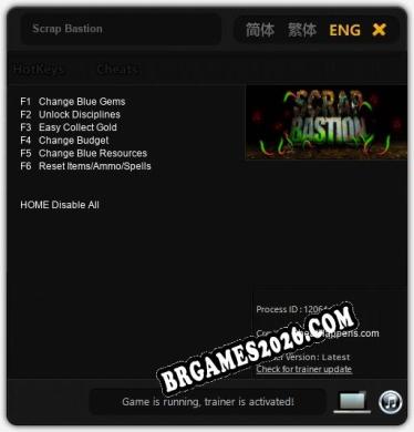 Scrap Bastion: TRAINER E CHEATS (V1.0.72)