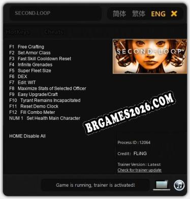 Trainer SECOND-LOOP [PC] - 13 funções ativas