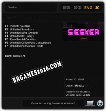 Seeker - Cheat Trainer +7 [Edição dR.oLLe]